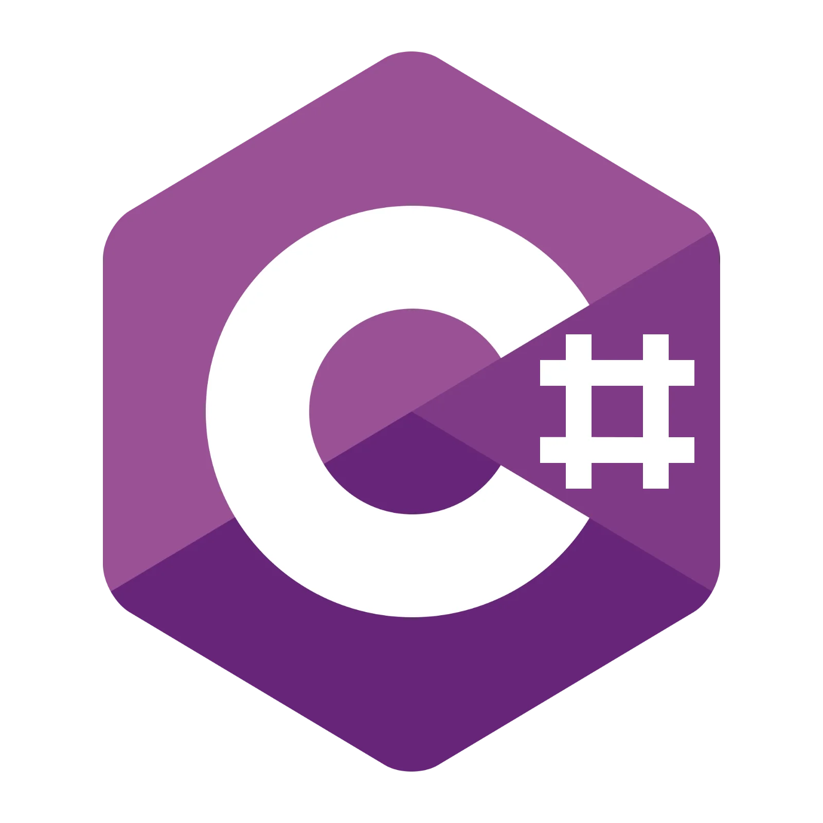 Purple C Sharp Programming Language Icon Free PNG