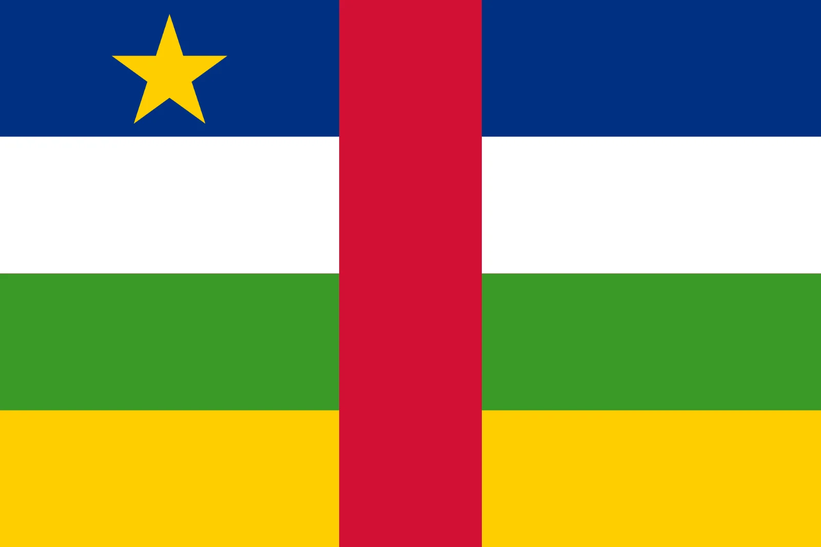 Central African Republic Flag Free PNG