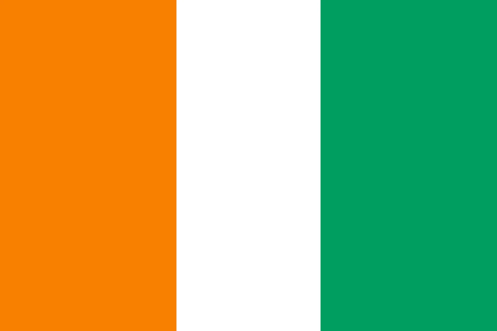 Irish Flag with Orange, White, and Green Stripes Free PNG
