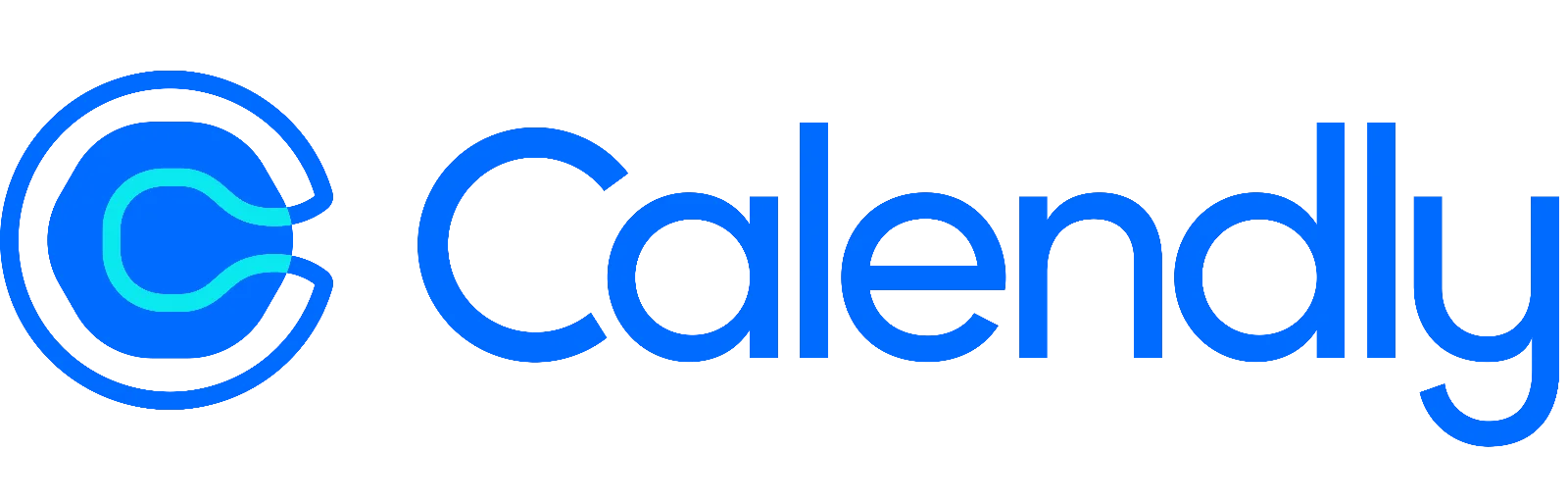 Calendly Blue Wordmark and Circular Icon Free PNG