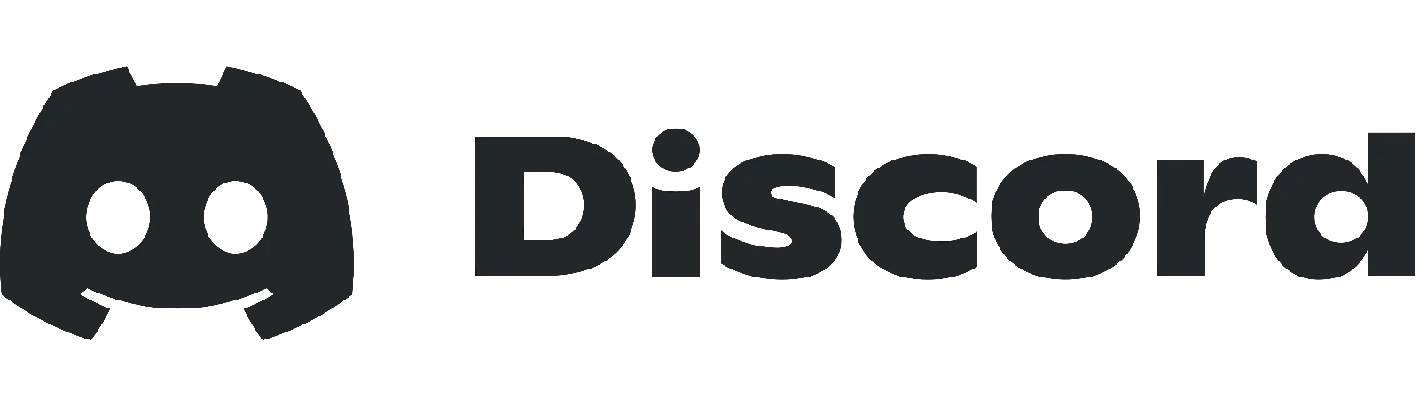 Discord Logo and Wordmark in Dark Gray on Black Background Free PNG