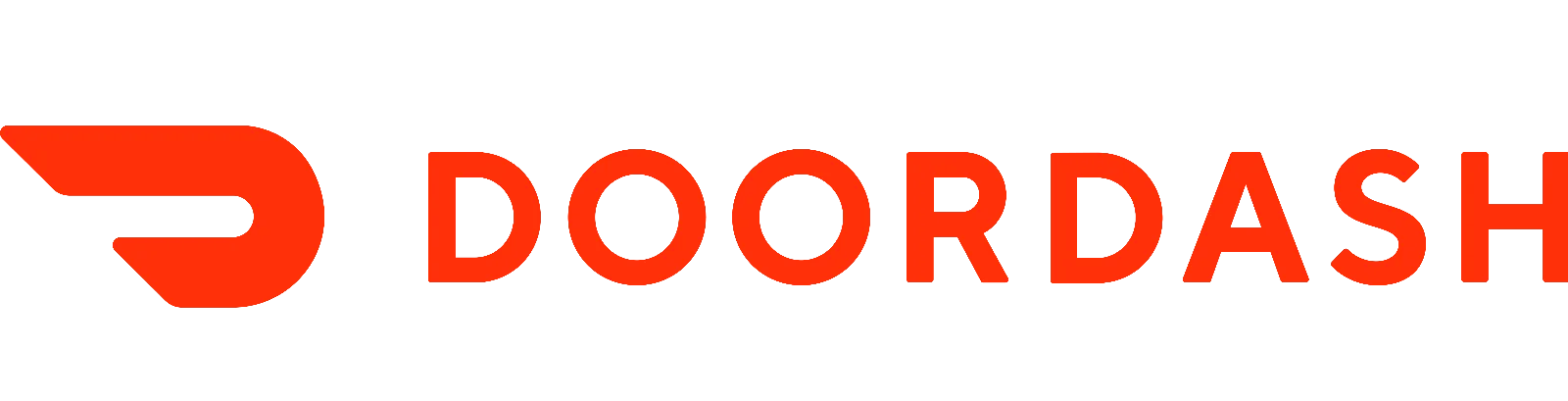 DoorDash Orange Wordmark and Emblem Free PNG