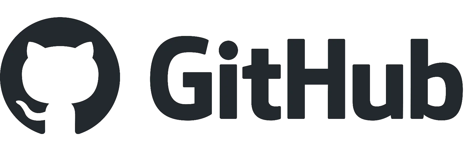 GitHub Octocat Wordmark Logo Free PNG