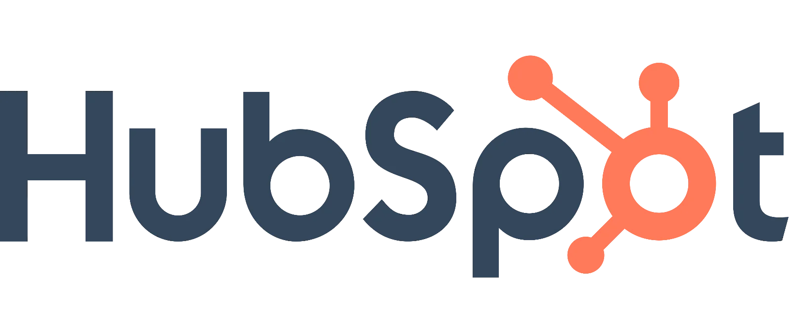 HubSpot Logo with Orange Hub Icon Free PNG