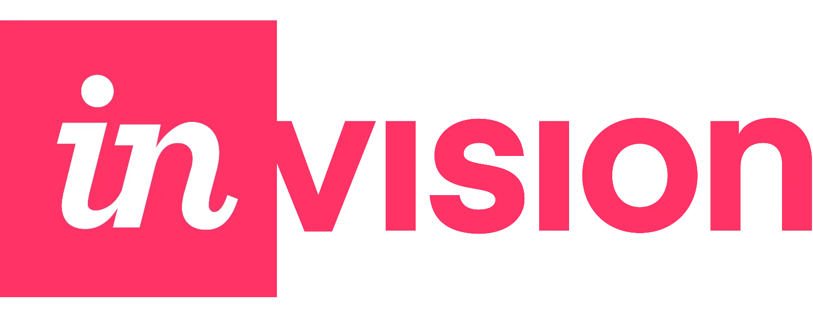InVision Pink Logo with White Icon | Free PNG
