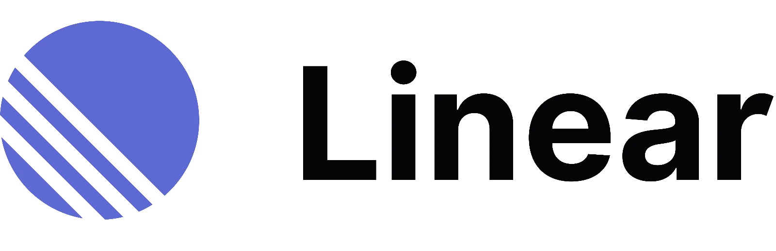 Linear Logo with Violet Geometric Mark Free PNG
