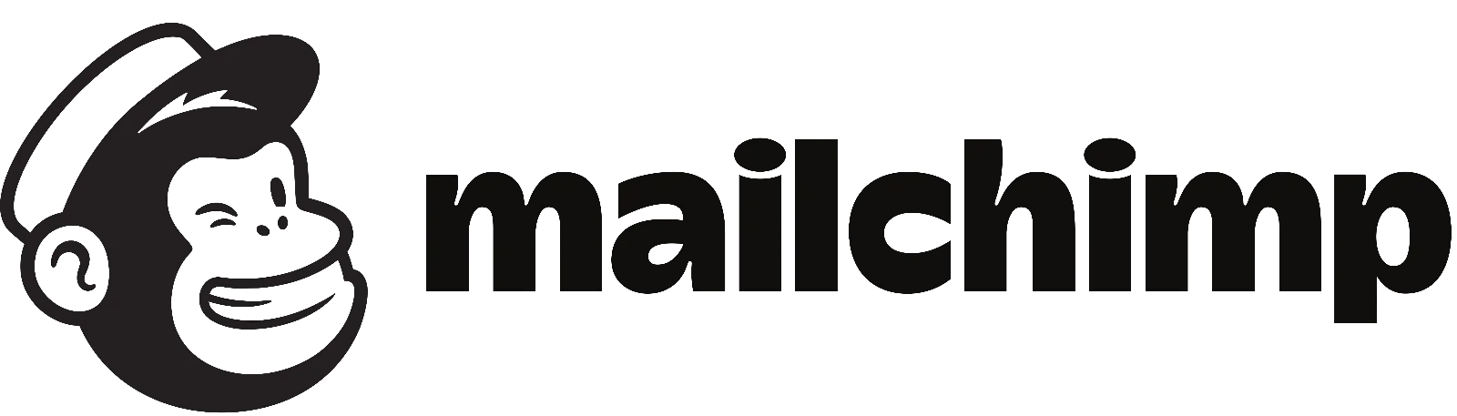 Mailchimp Monkey Logo on Black Background | Free PNG