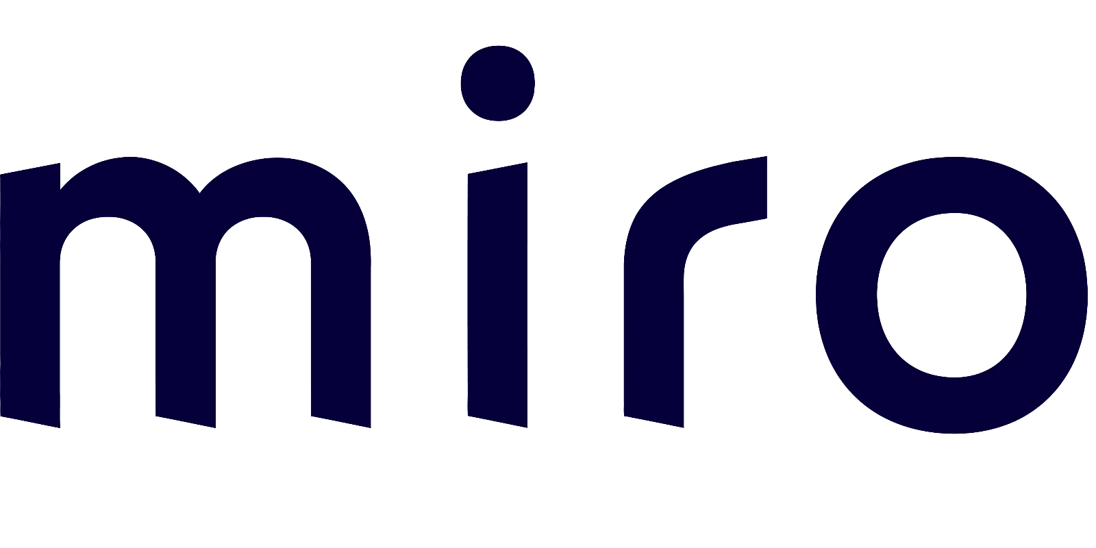 Miro Wordmark Logo on Black Background Free PNG