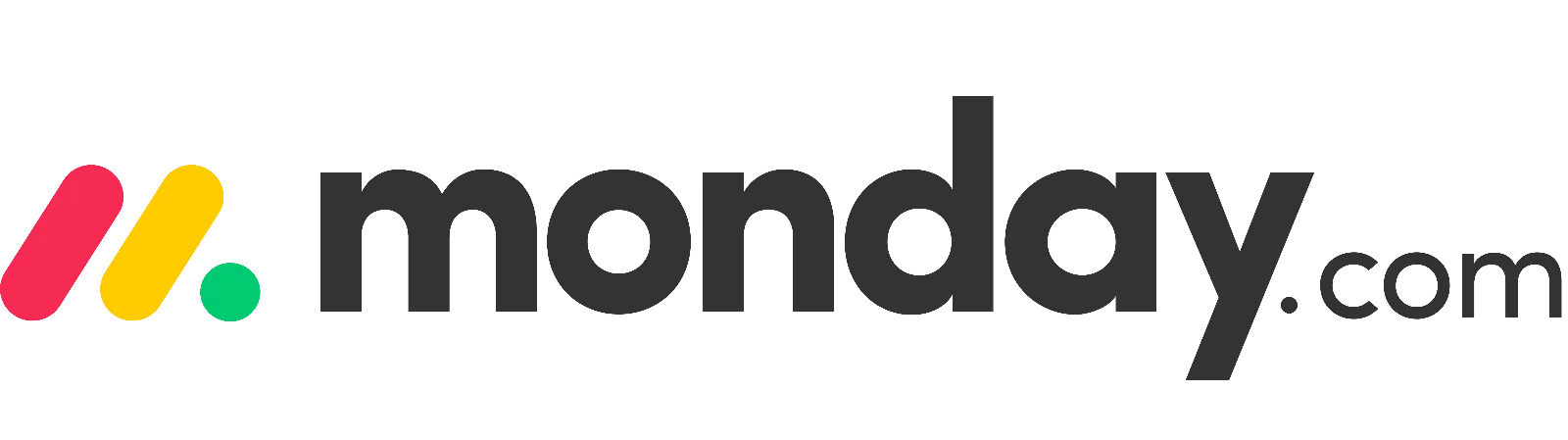 Monday.com Logo with Colorful Mark Free PNG