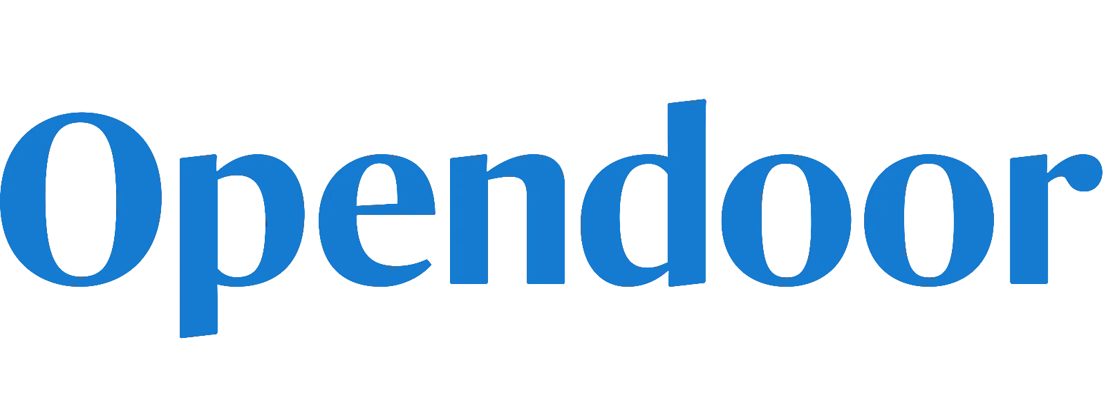 Opendoor Blue Wordmark Logo Free PNG