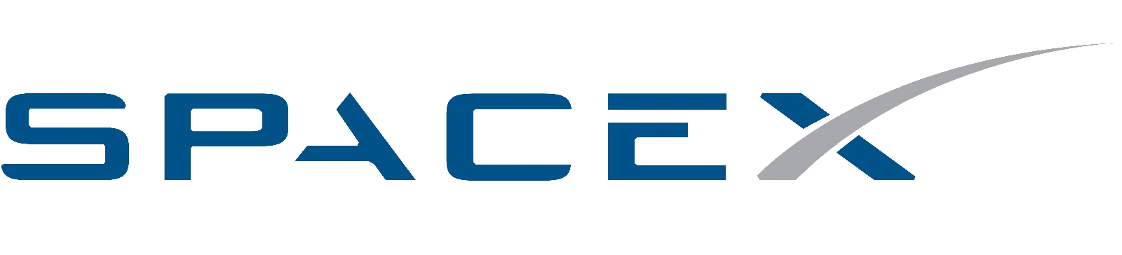 SpaceX Logo in Blue and Gray – Free PNG