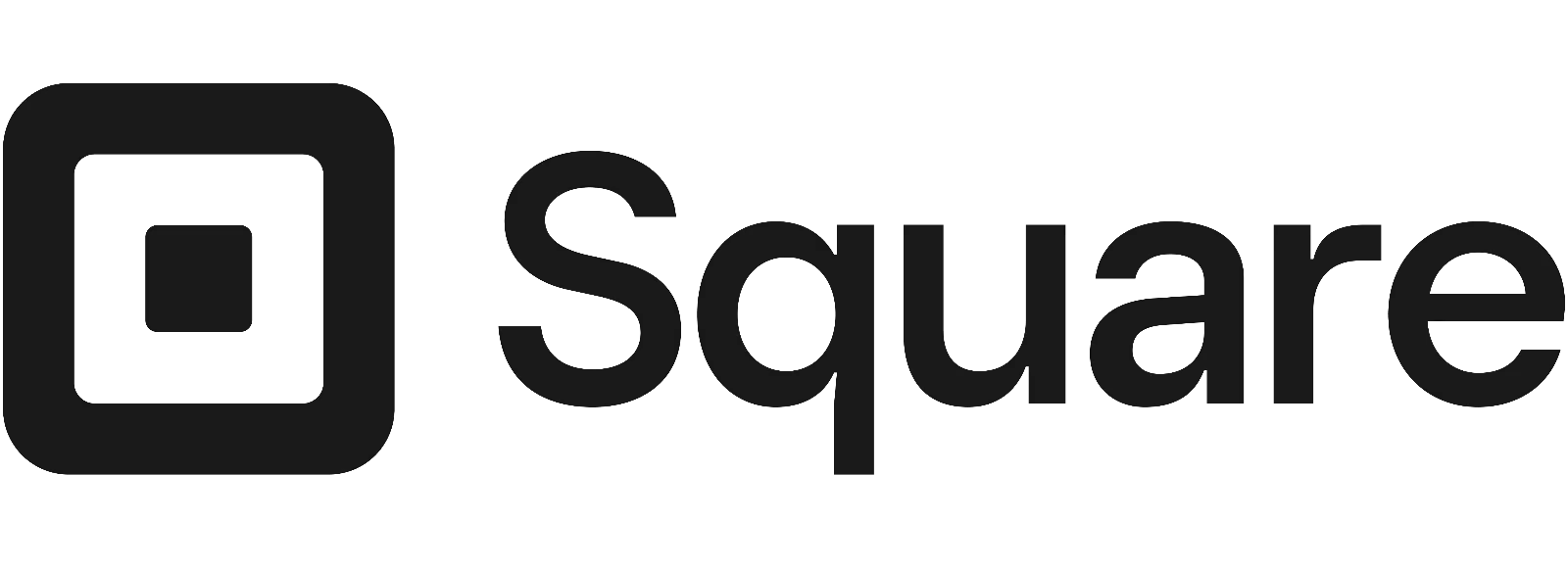 Square Wordmark and Icon in Dark Monochrome | Free PNG