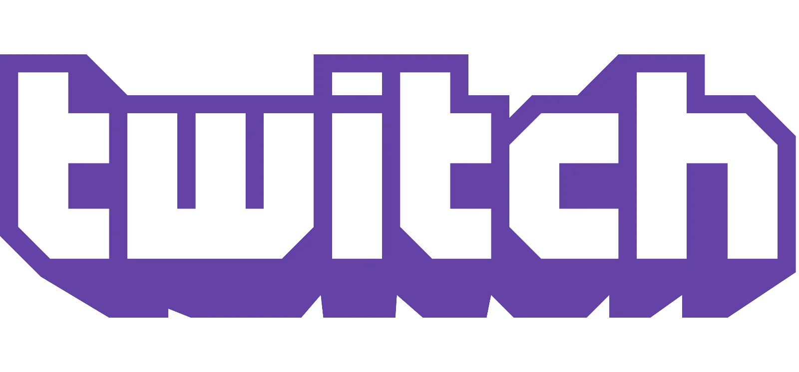 Purple Twitch Wordmark Free PNG
