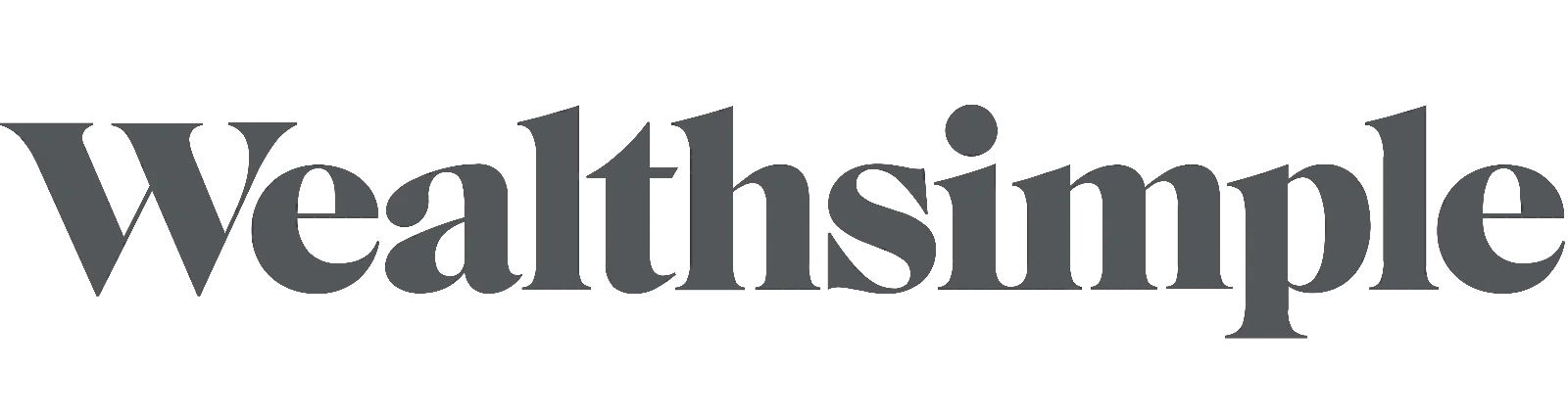 Wealthsimple Wordmark on Black Background Free PNG