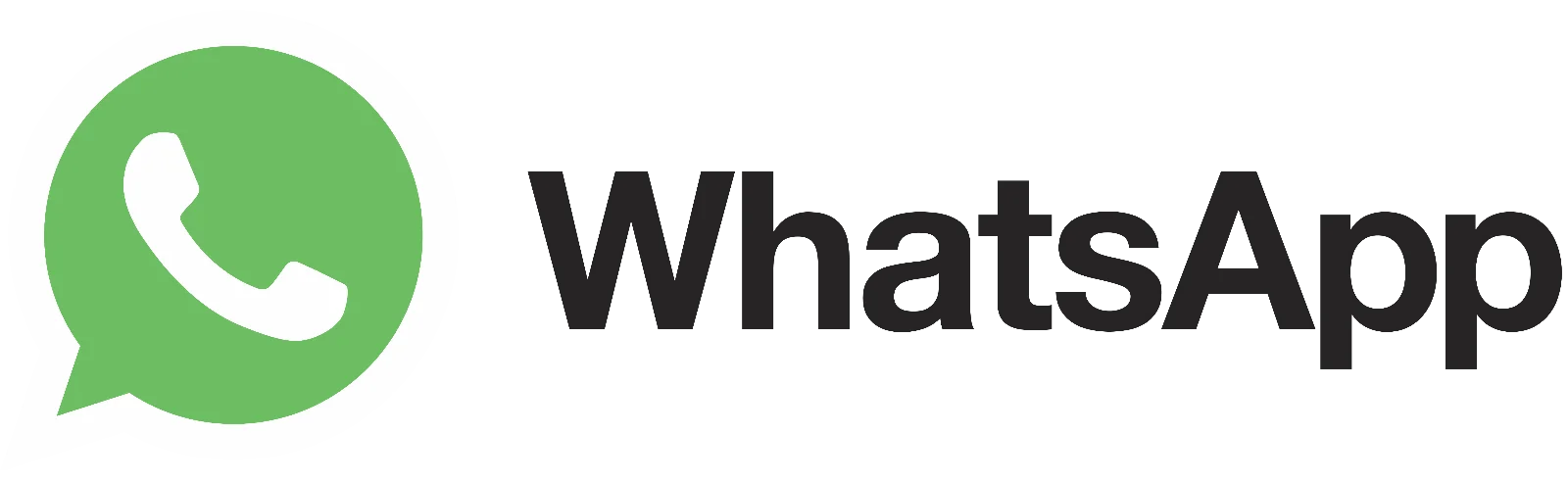 WhatsApp Green Chat Logo and Wordmark Free PNG