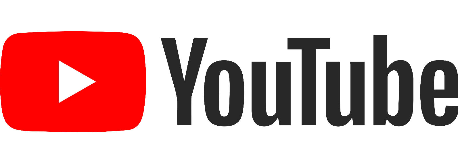 YouTube Logo with Red Play Button Free PNG