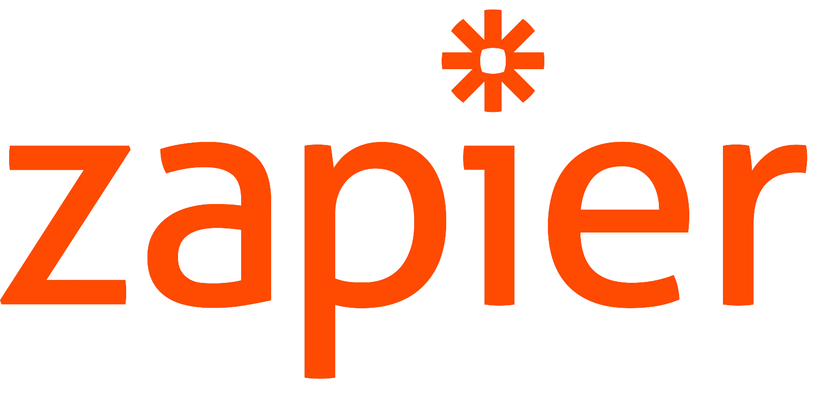 Zapier Orange Automation Logo Free PNG