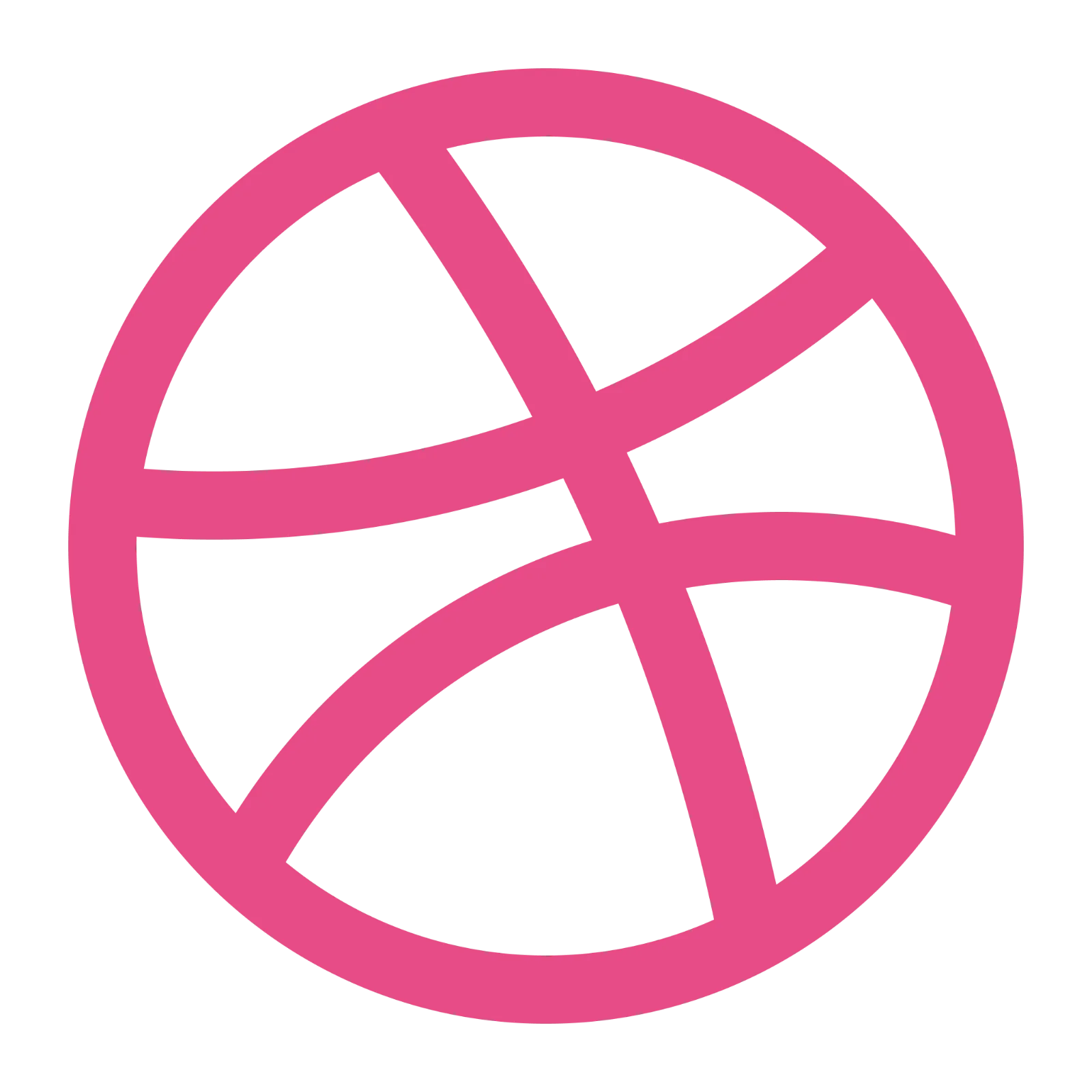 Dribbble Basketball-Inspired Logo Free PNG