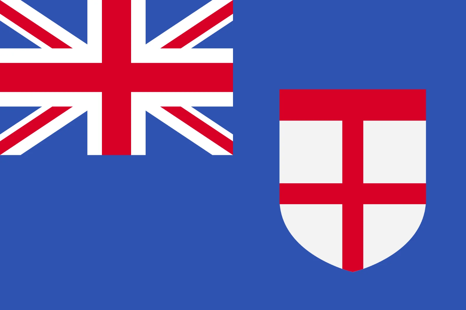 Union Jack and England Cross Shield on Blue Background – Free PNG