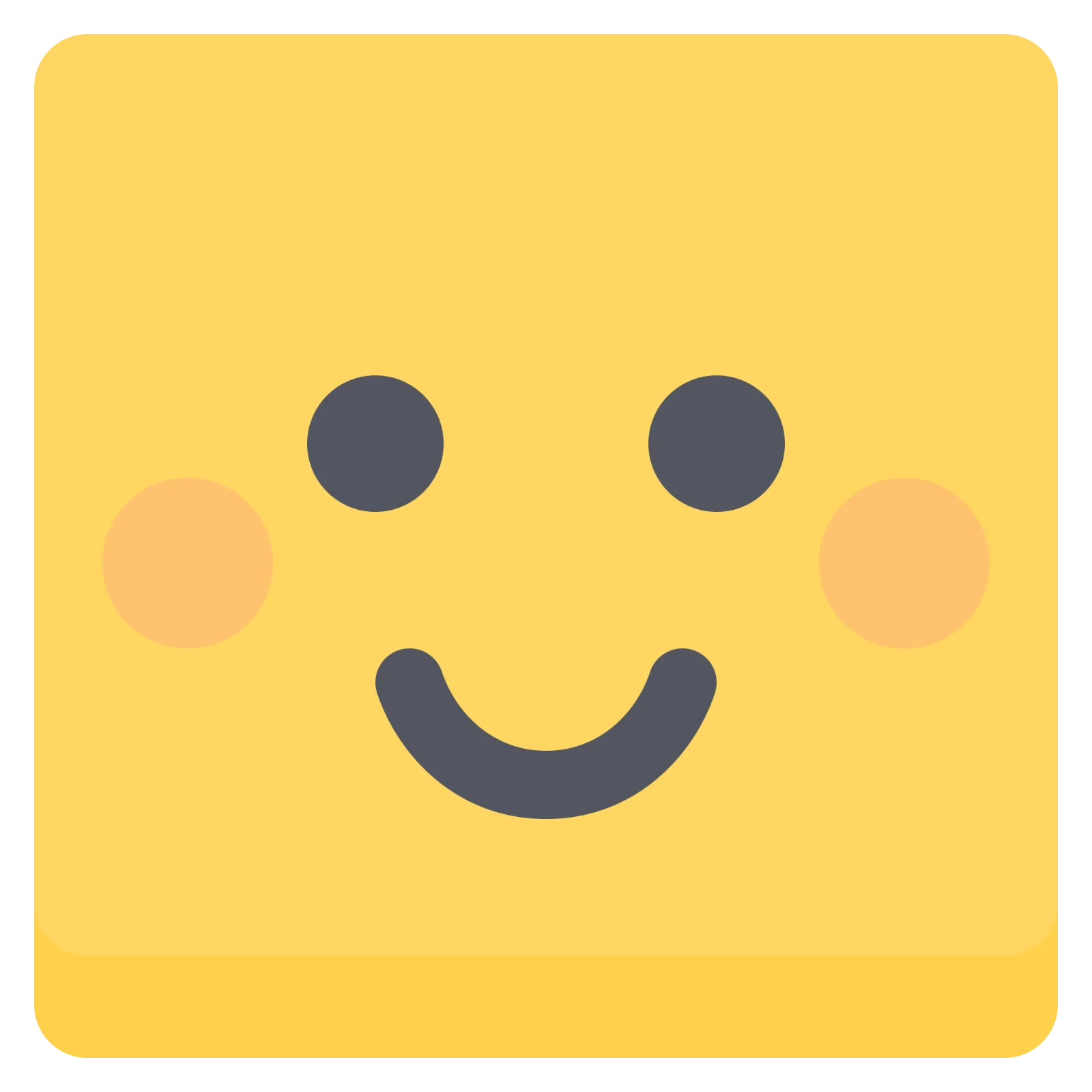 Friendly Smiling Face Icon Free PNG
