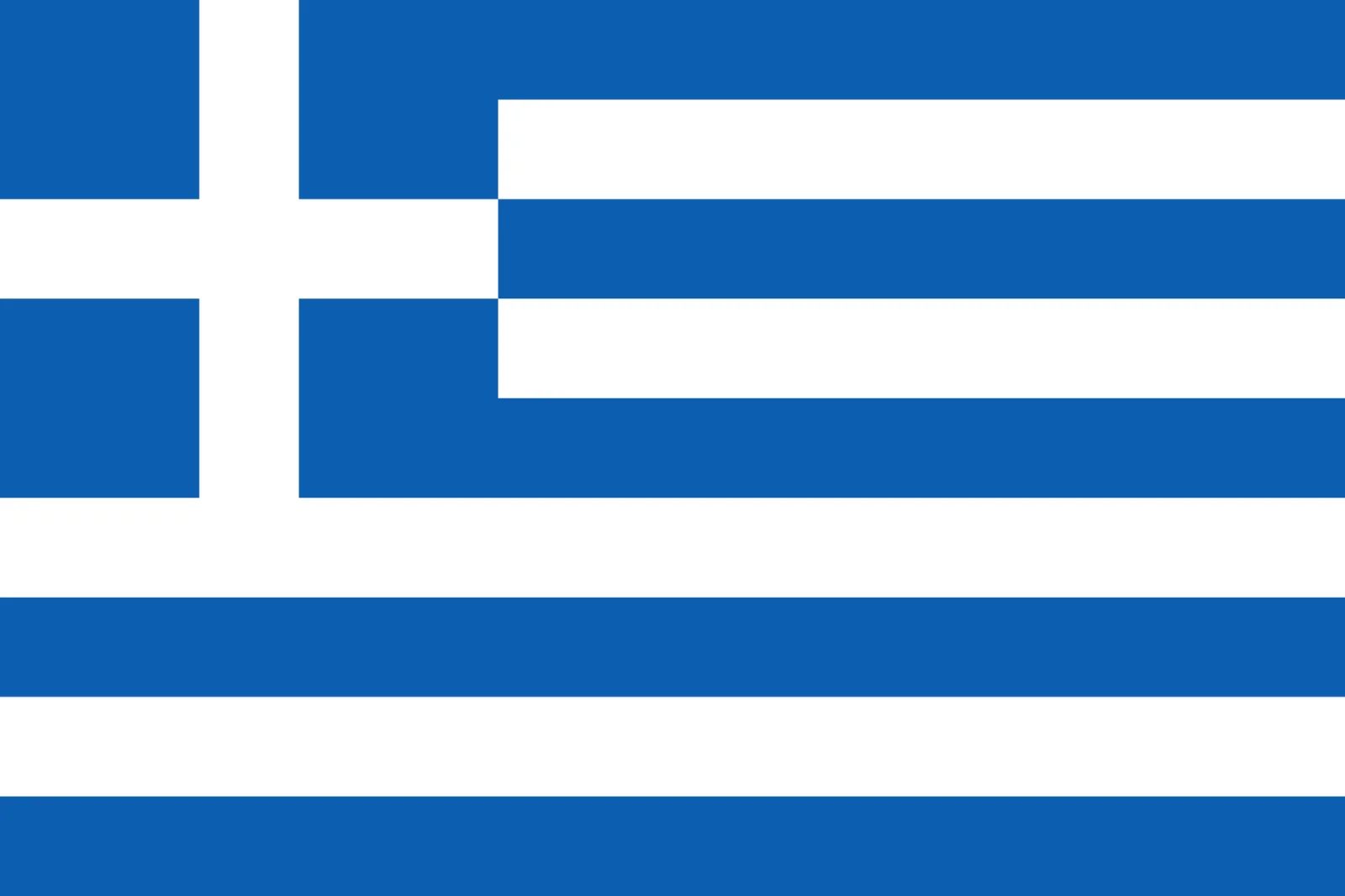 Greek Flag with Blue and White Stripes | Free PNG
