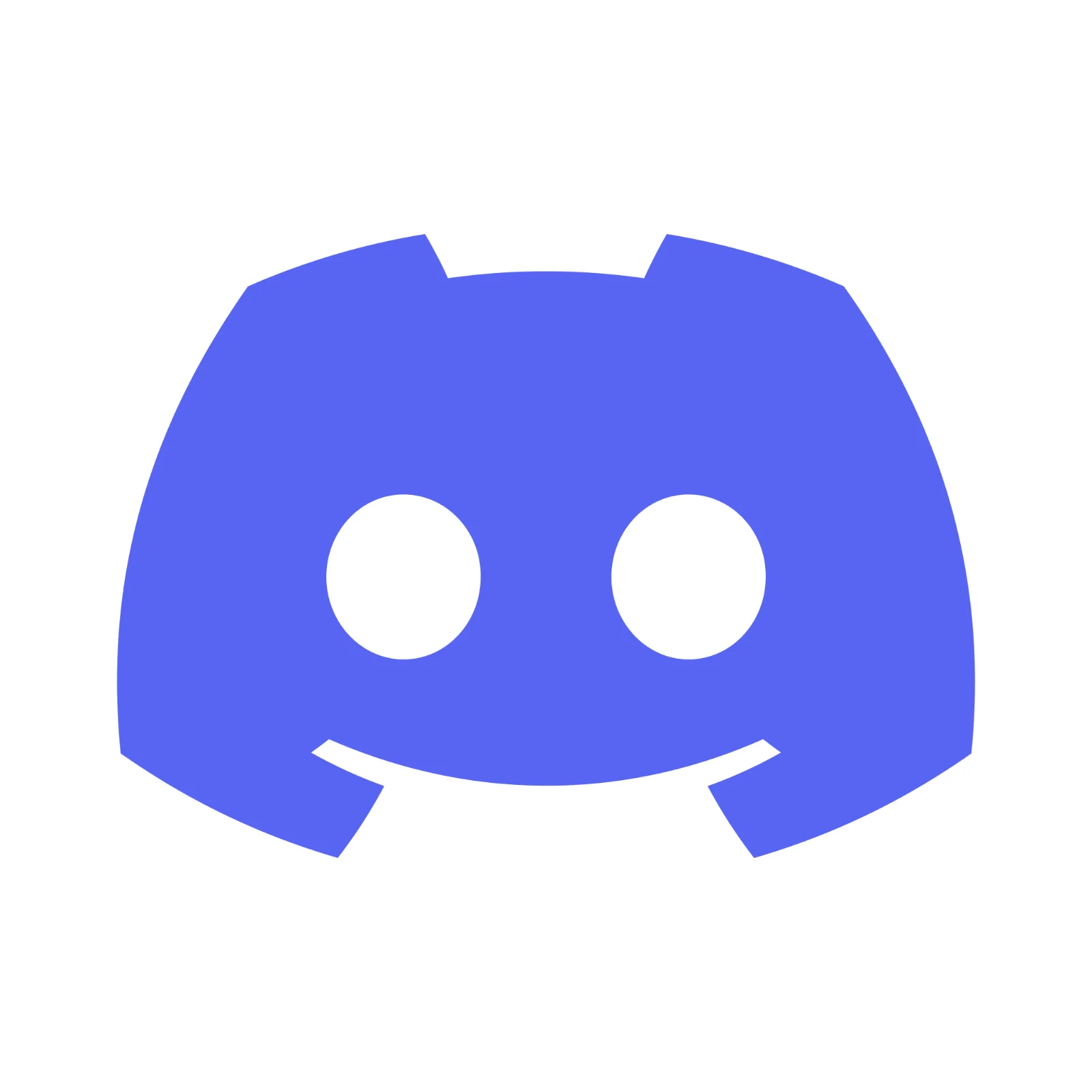 Blue Discord Mascot Logo on a White Circle – Free PNG