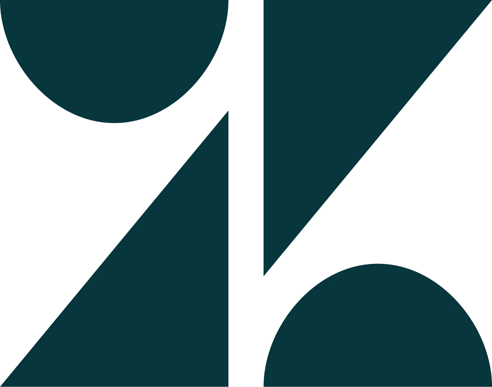 Dark Teal Abstract Geometric Shapes Free PNG