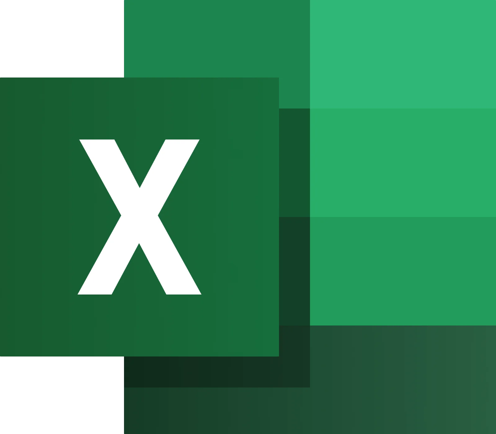 Bold White X on Layered Green Background Free PNG