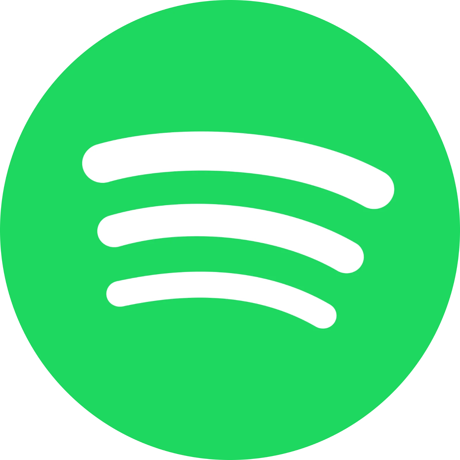Green Music Streaming Icon with White Sound Waves Free PNG