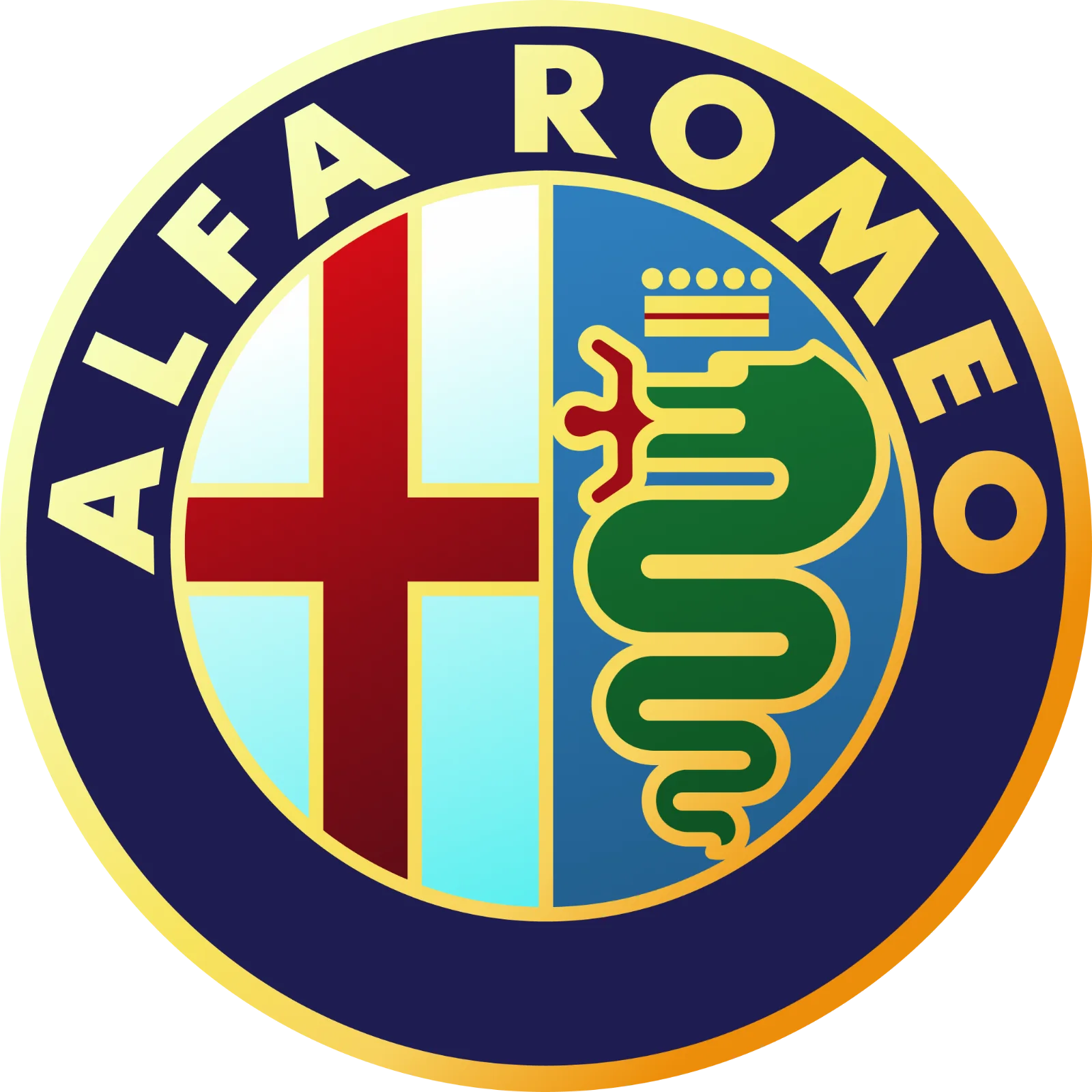 Alfa Romeo Round Emblem Logo Free PNG