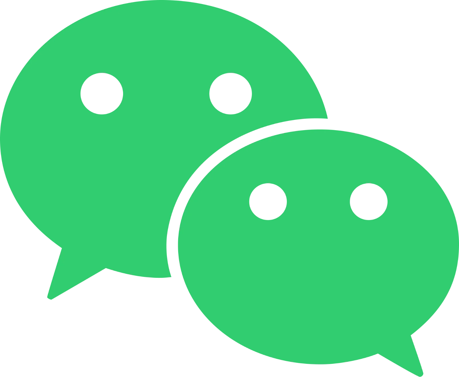 Green Overlapping Chat Bubbles Icon Free PNG