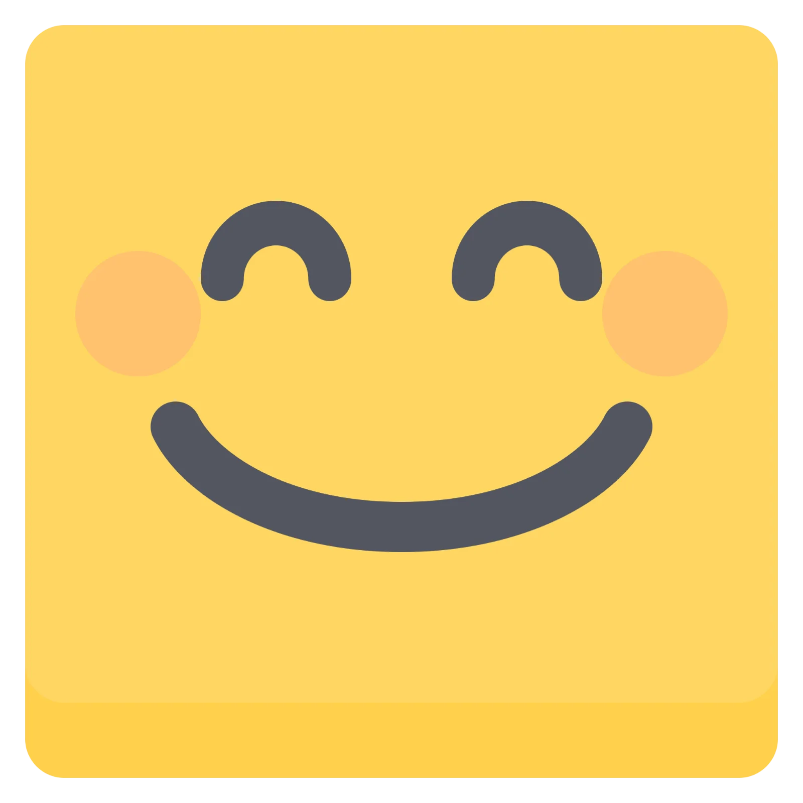 Smiling Yellow Face Emoji Free PNG