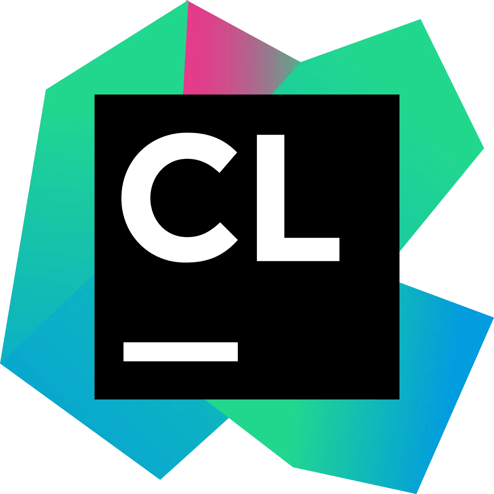 CLion Logo with Colorful Geometric Shapes Free PNG