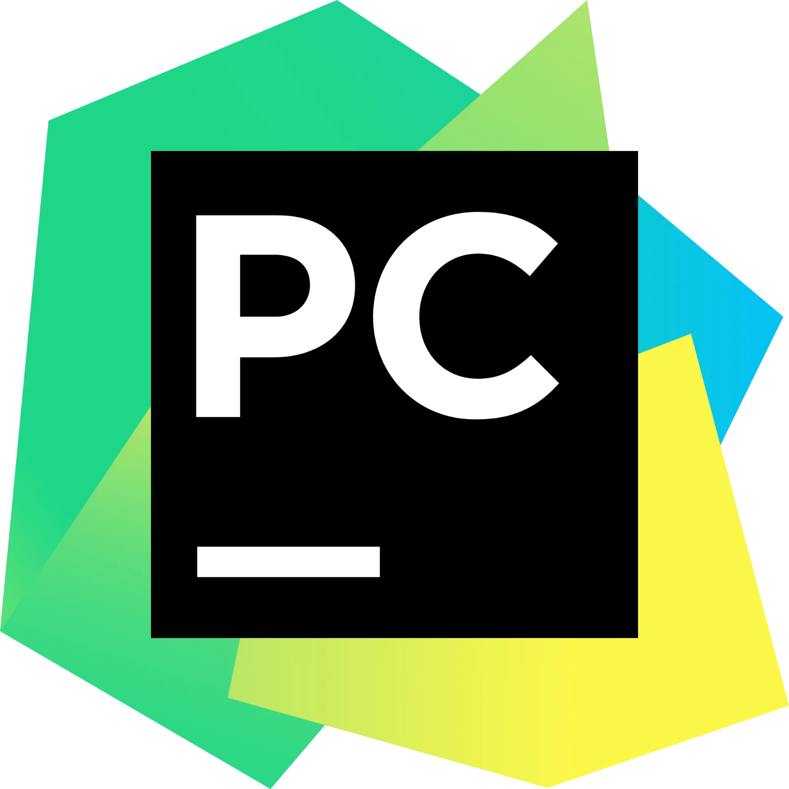 PyCharm PC Logo with Colorful Geometric Shapes - Free PNG