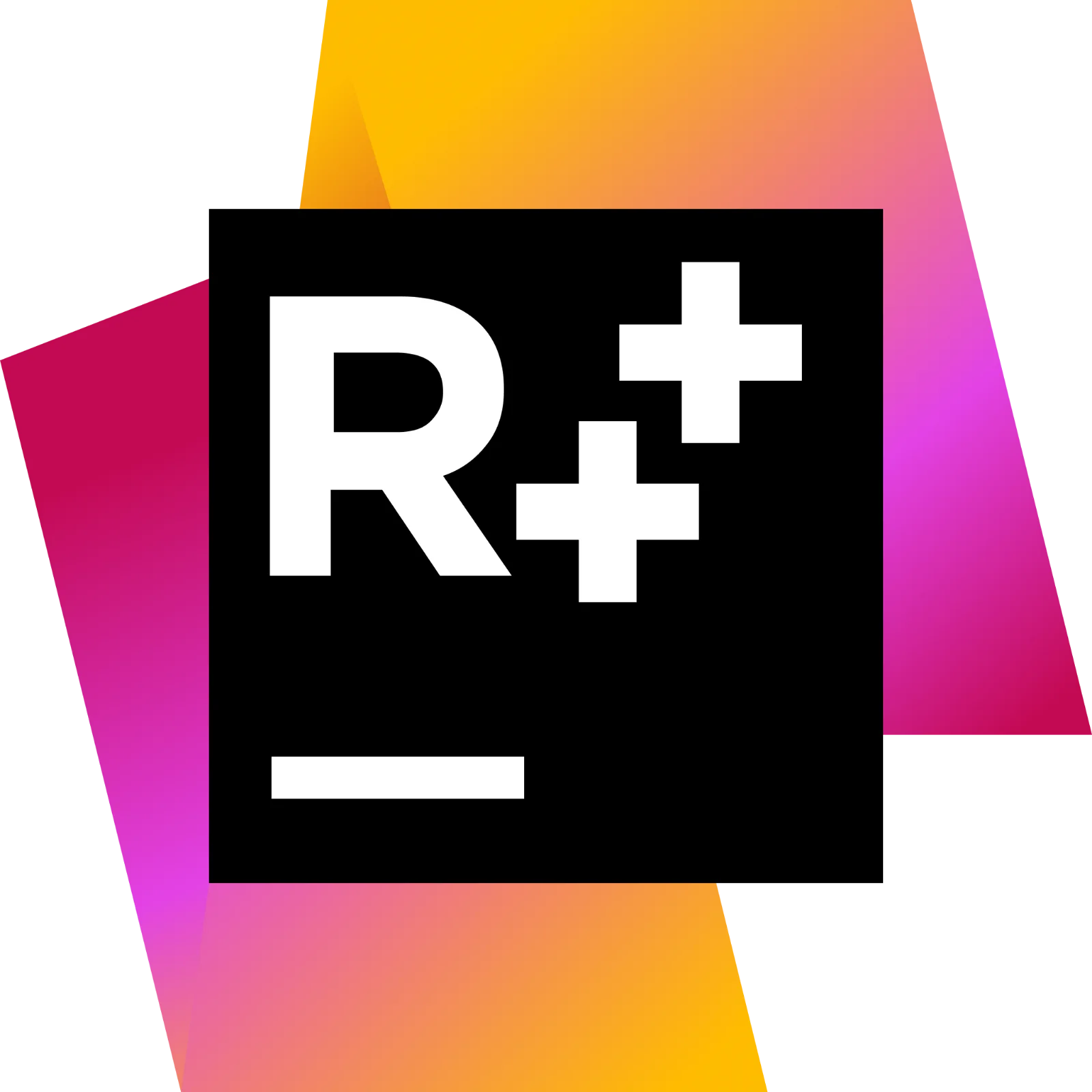 ReSharper C++ Logo with Colorful Geometric Background – Free PNG