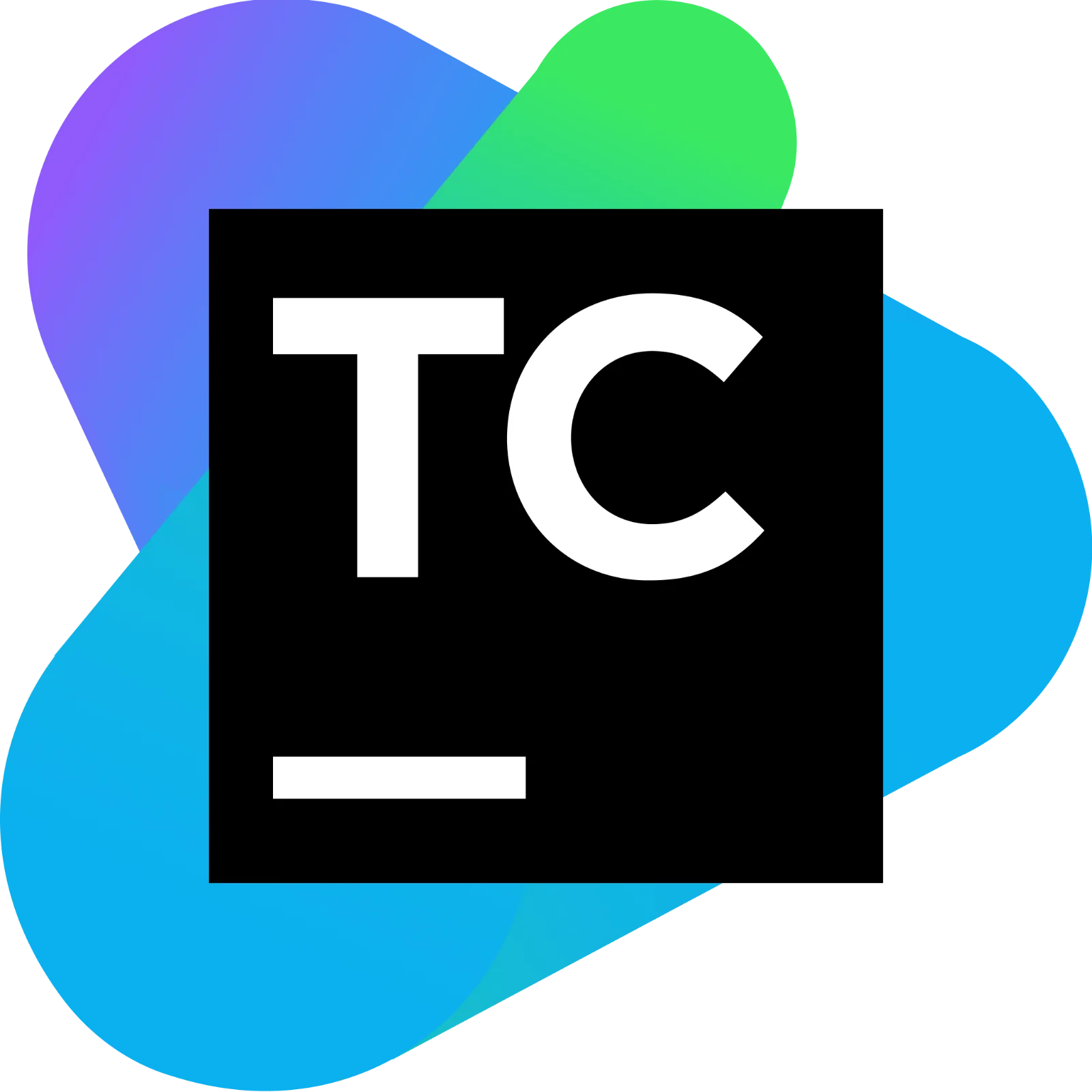 TeamCity TC Logo with Colorful Abstract Shapes Free PNG