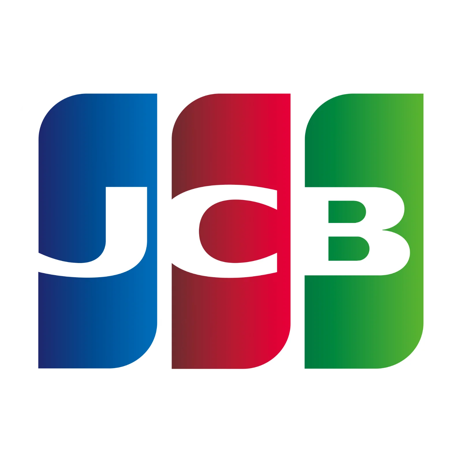 JCB Logo with Blue, Red, and Green Panels Free PNG