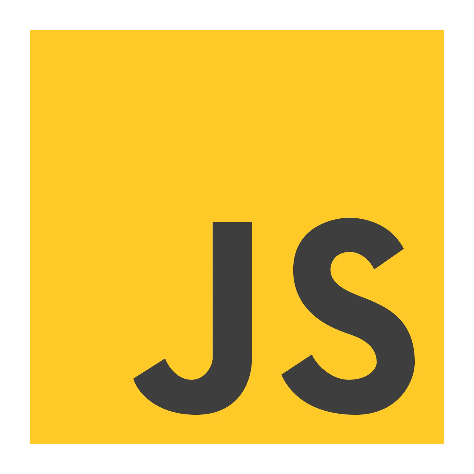 Bold JS Initials on Yellow Square Free PNG