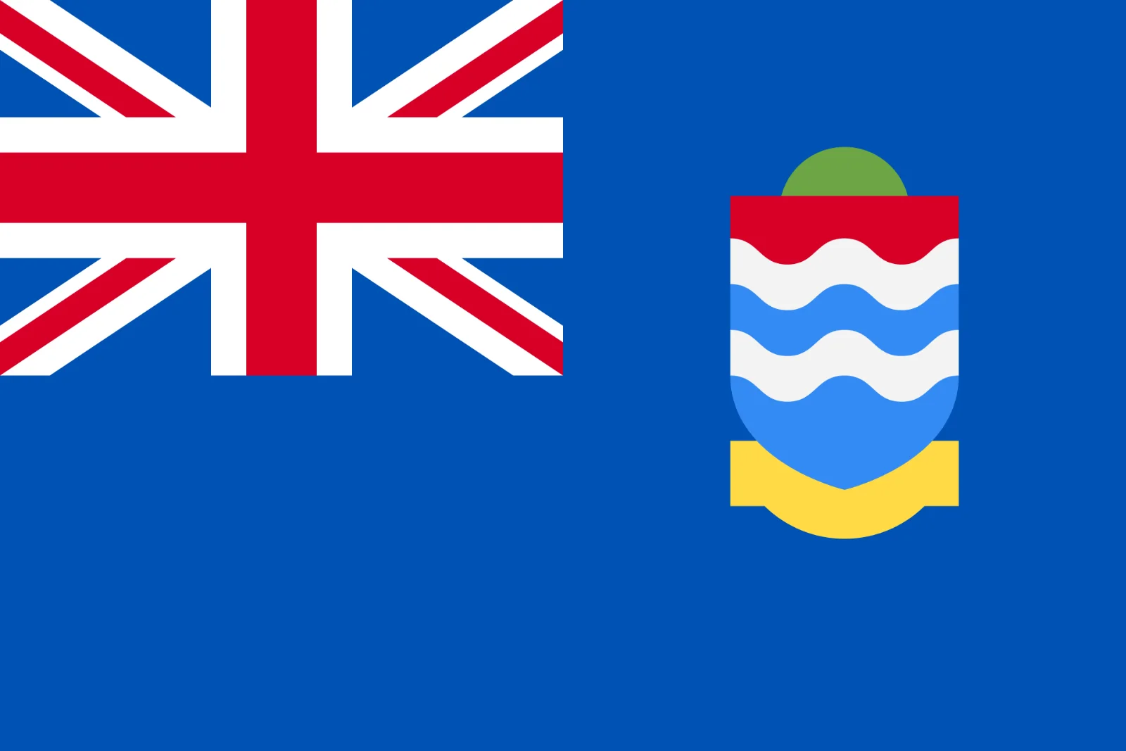 Cayman Islands Flag with Coat of Arms Free PNG