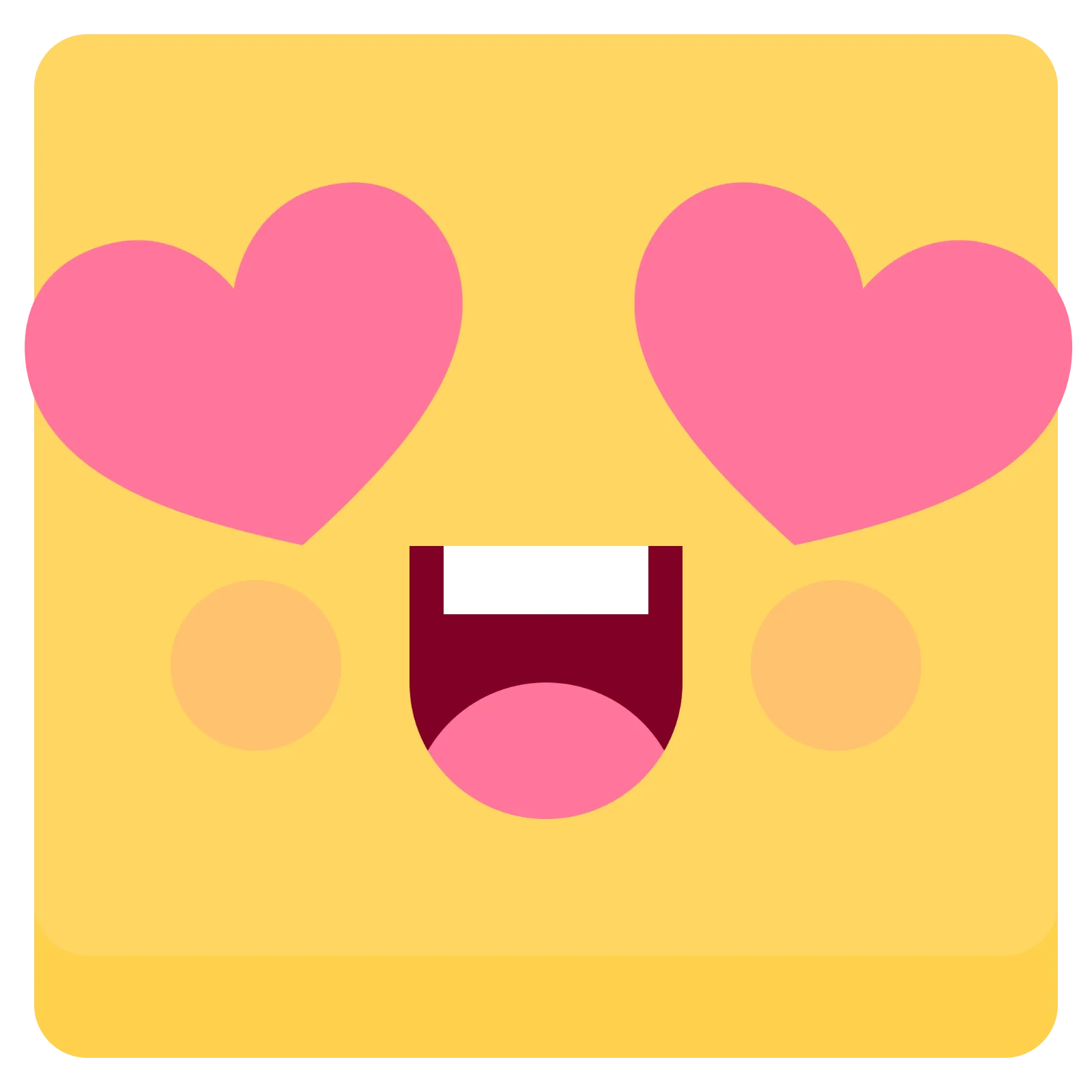 Heart Eyes Smiling Emoji Face Free PNG