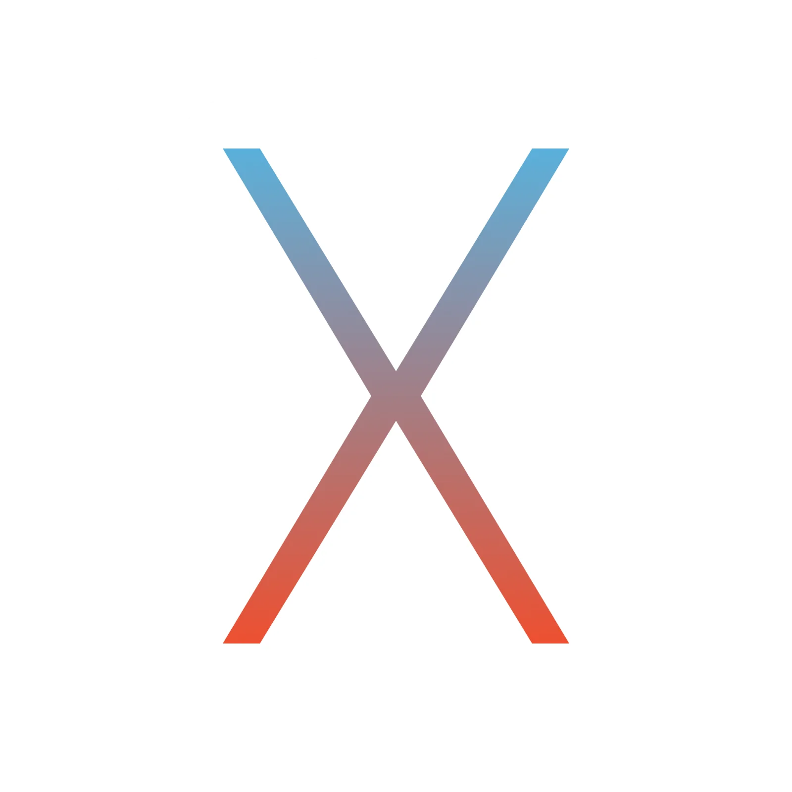 Gradient X Symbol in White Circle Free PNG