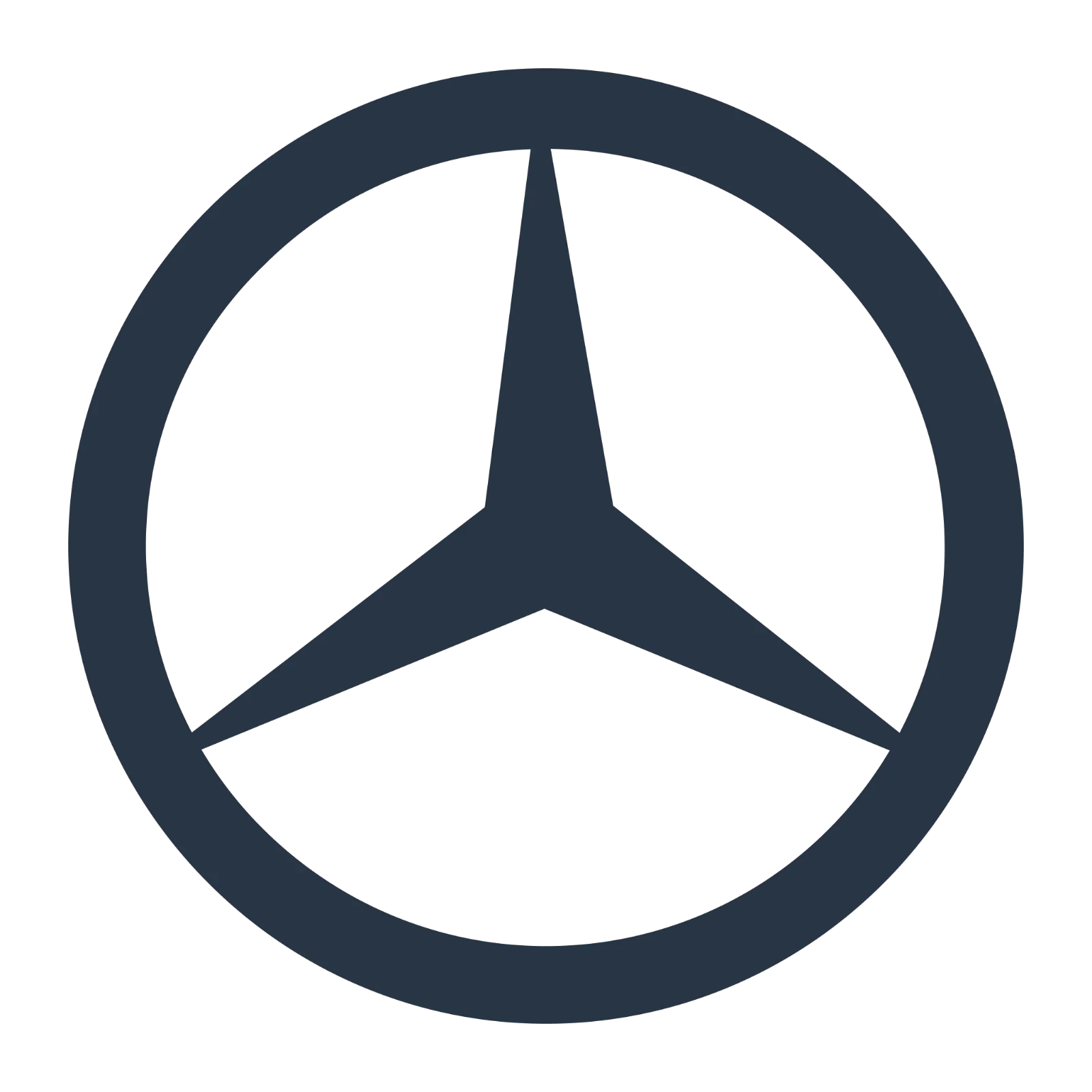 Mercedes Three-Pointed Star Emblem Free PNG