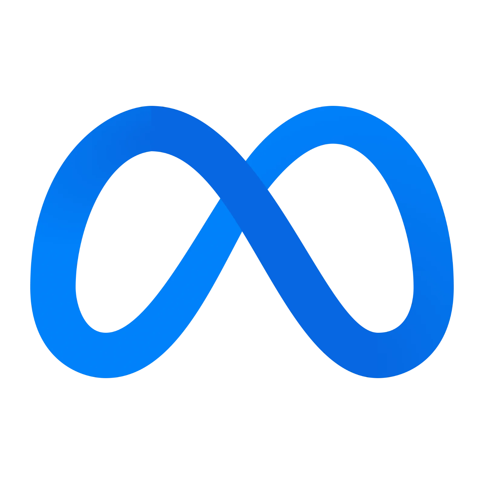 Meta Blue Infinity Logo Free PNG