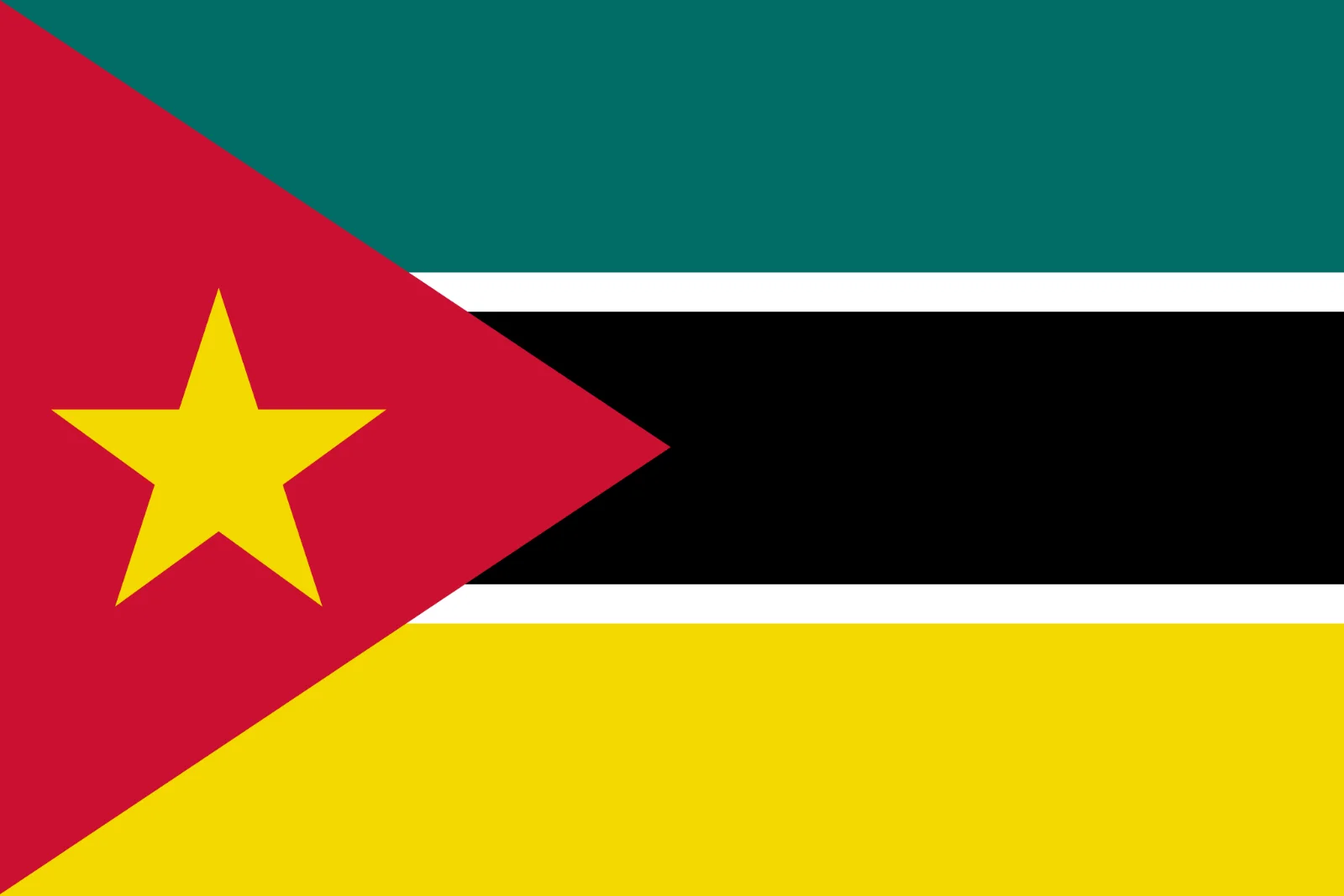 Red Triangle and Yellow Star Flag Free PNG