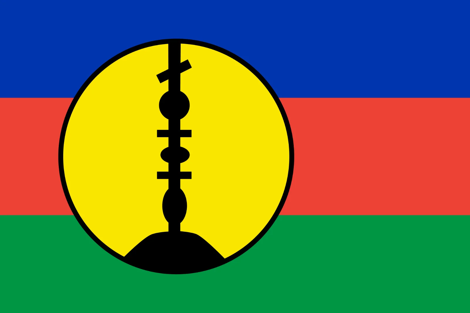Kanak Flag of New Caledonia Free PNG
