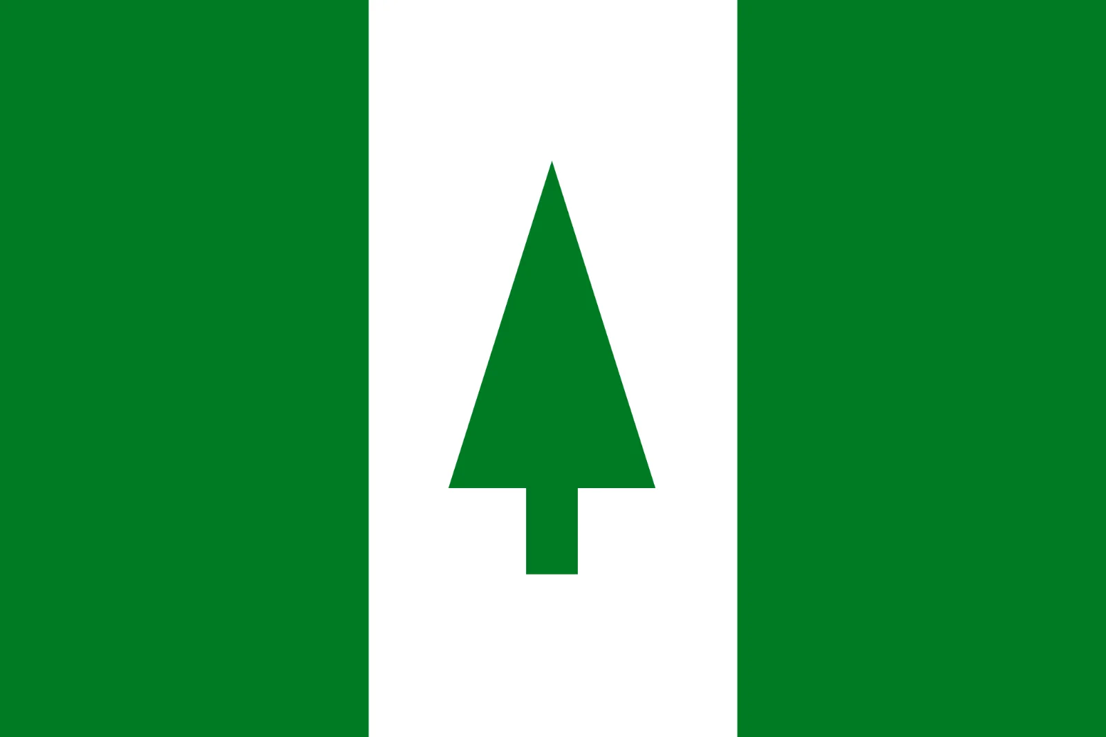 Norfolk Island Flag with Pine Emblem Free PNG