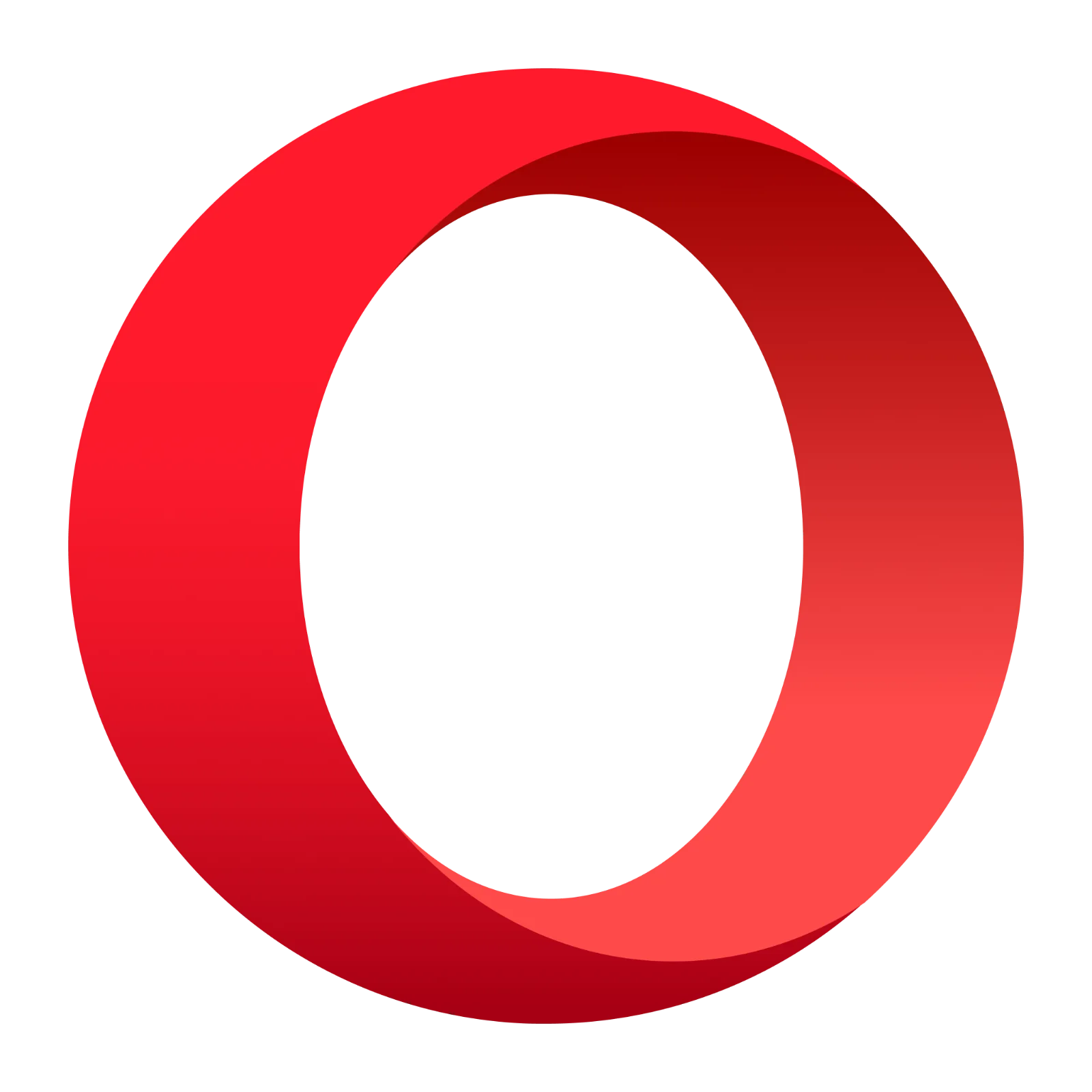 Opera Red Gradient Ring Browser Logo Free PNG