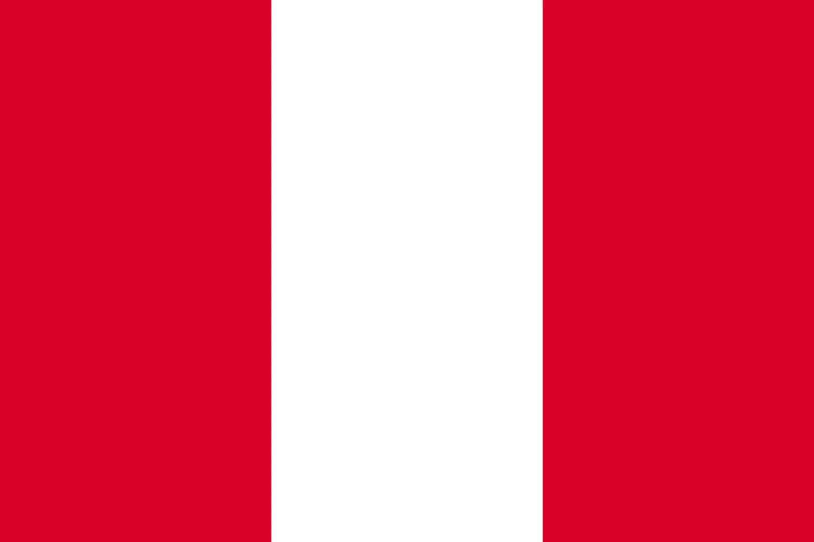 Peru Flag with Red and White Vertical Stripes | Free PNG