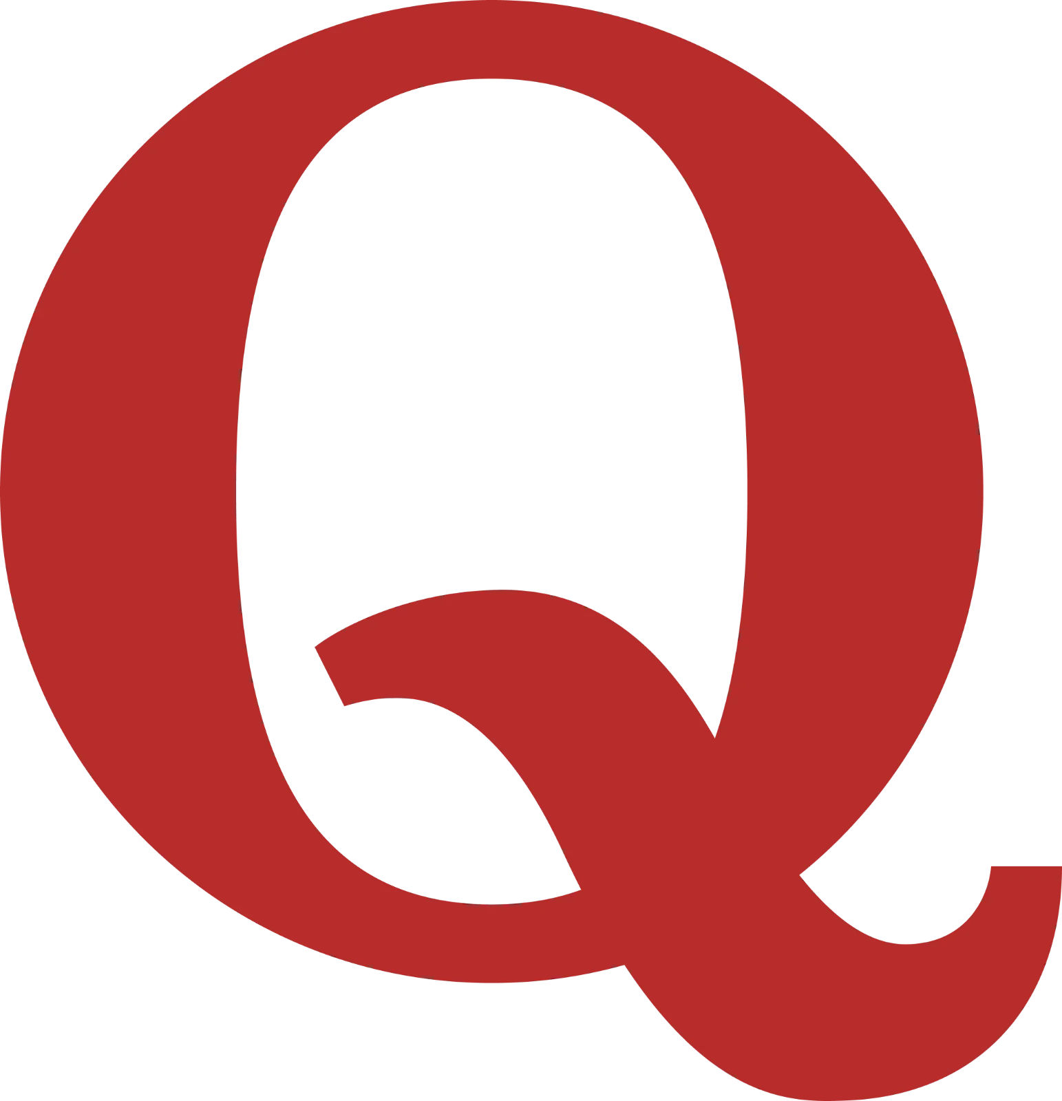 Red Quora Q Logo Free PNG