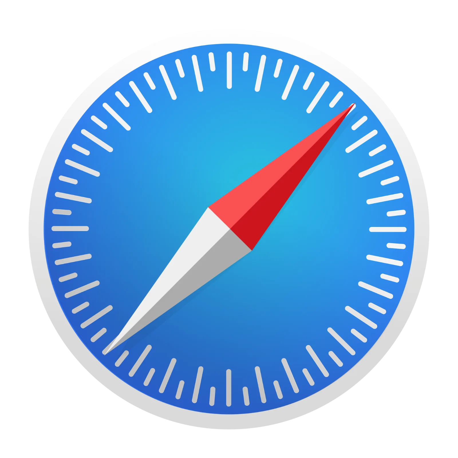 Blue Compass Dial Safari Icon Free PNG